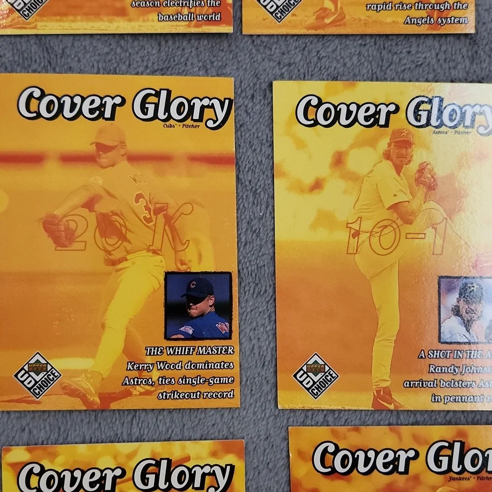 Vintage 1999 Upper Deck UD Choice Cover Glory Baseball Trading Cards